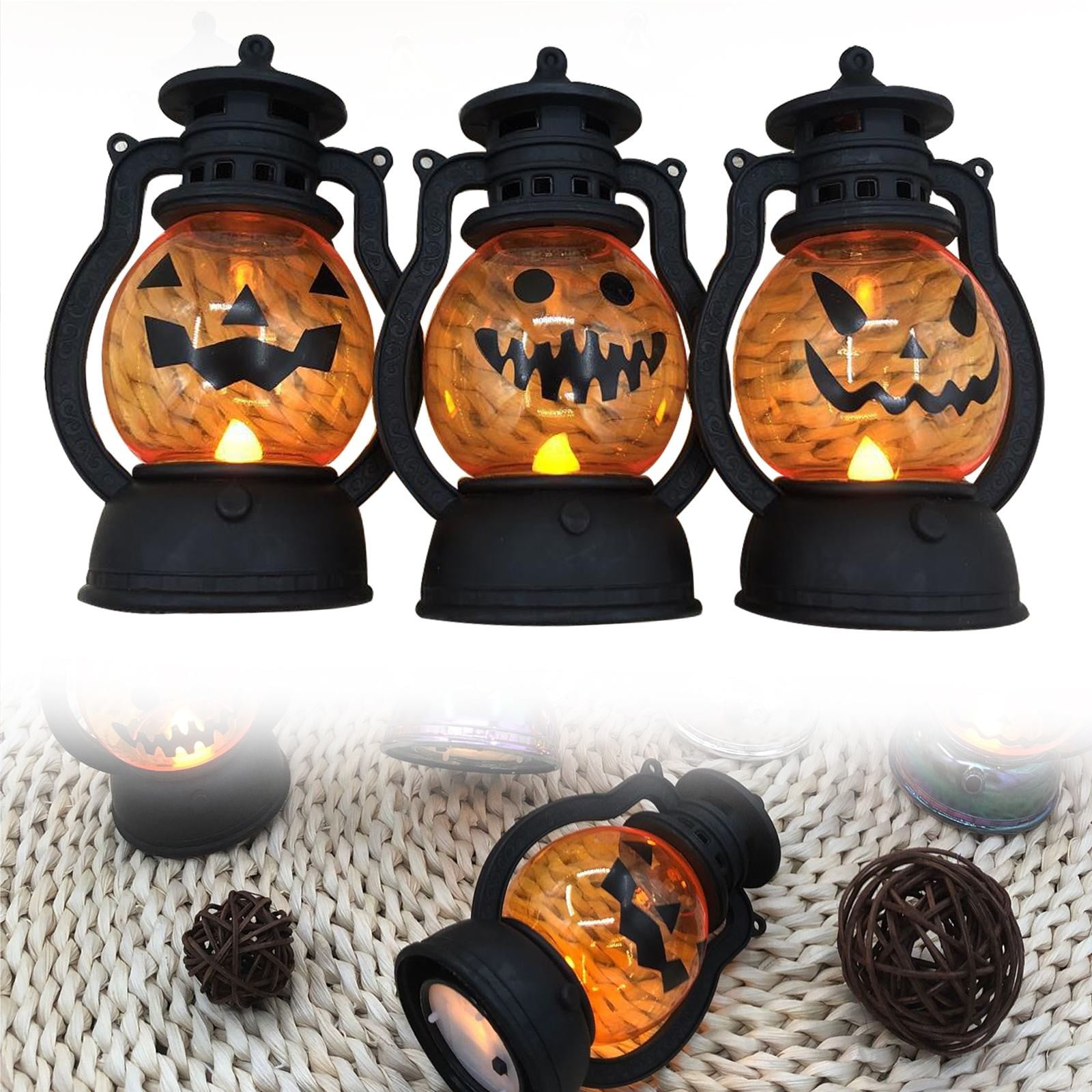 2packs Garden Lamps,Halloween Decorative Pumpkin Vintage Easter Plastic