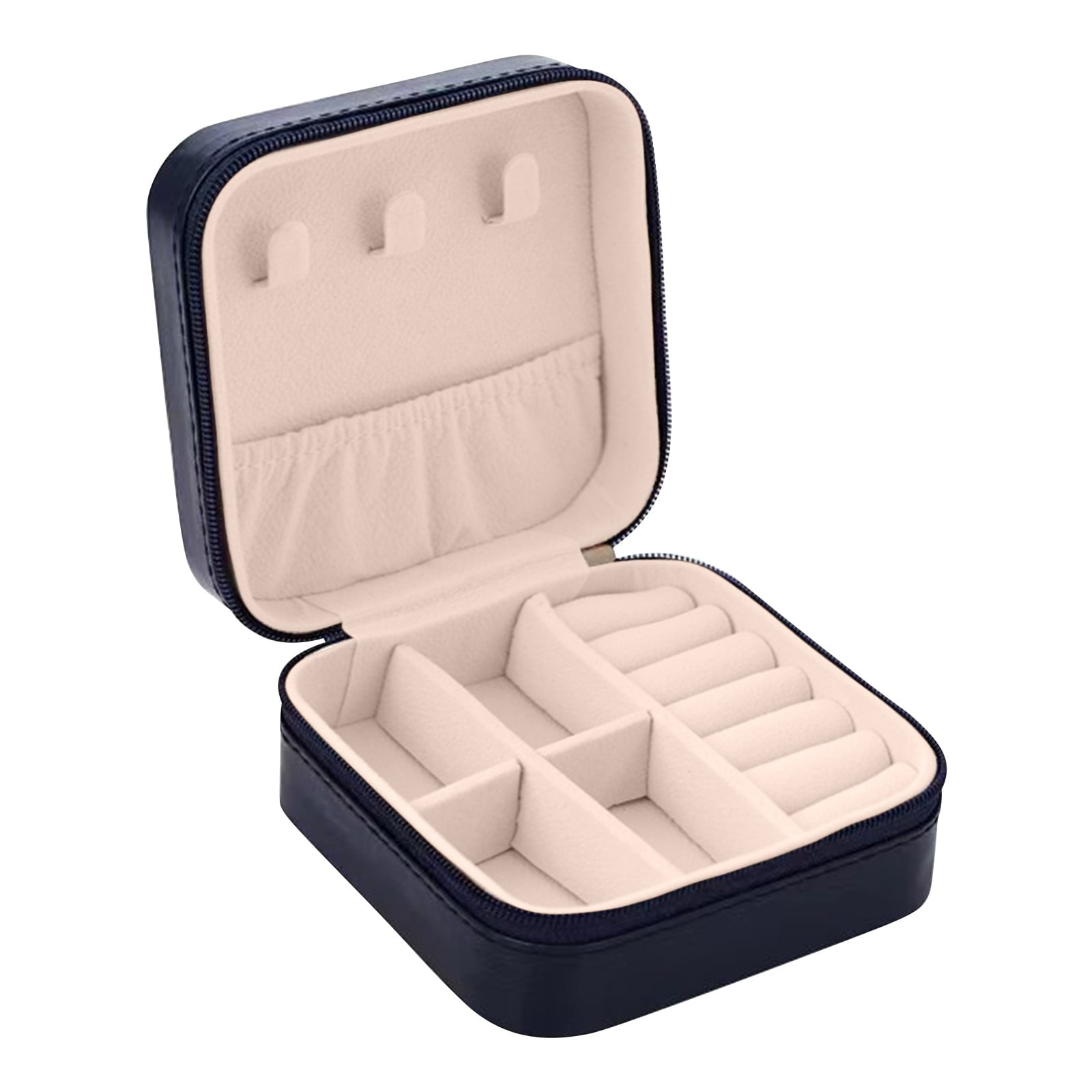 2packs Jewelry box,Mini Jewelry Travel Case PU Leather Travel Jewelry