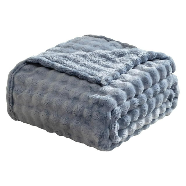 2packs Labor Day Sale BnGAJN Blanket,Ultra Soft Cozy 3D Bubble Purple Throw Blanket For Bed