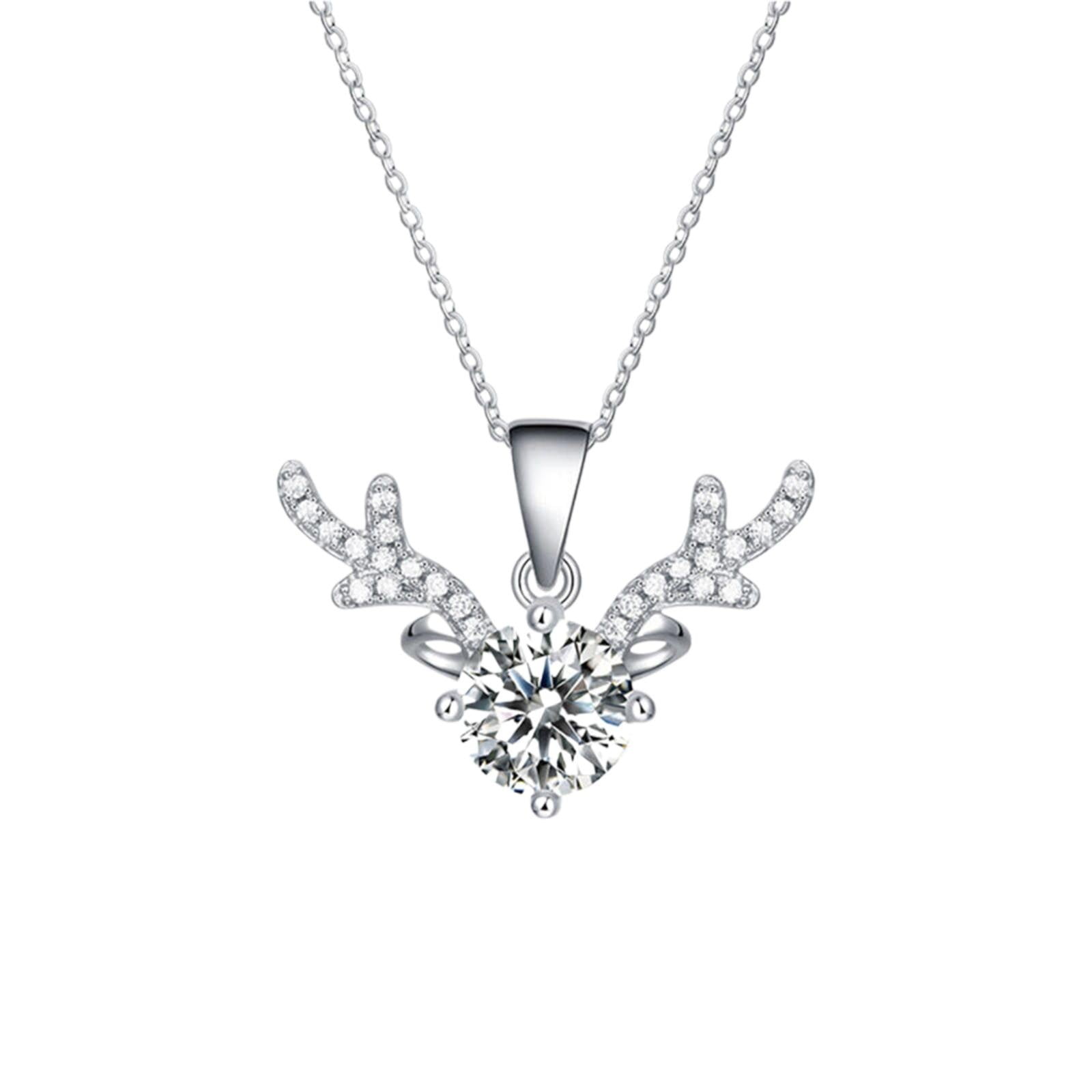 2packs Necklaces & Pendants,Zircon Necklaces For Women Dainty Diamond