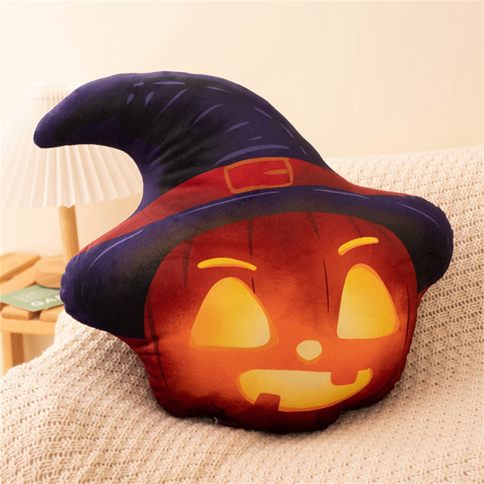 2packs Pillow Case,Pumpkin Pillow Halloween Party Decoration Car