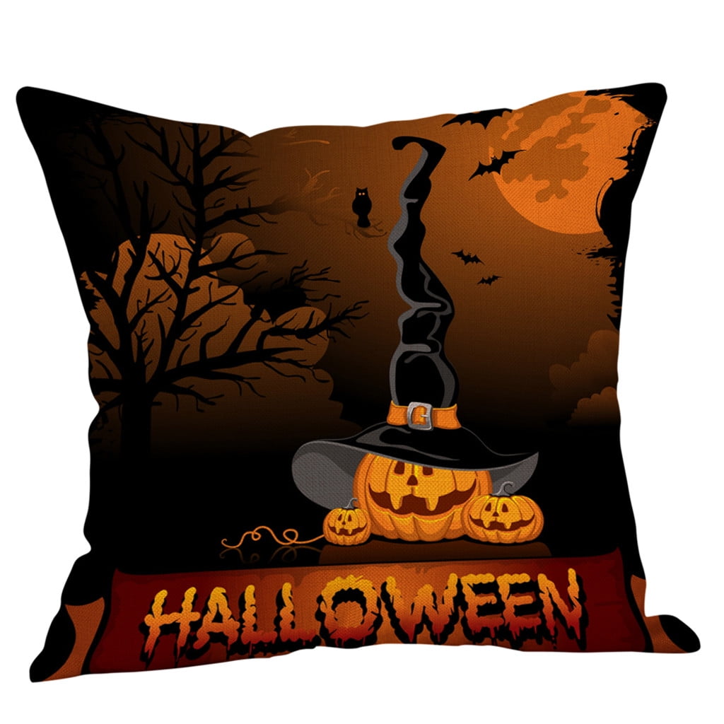 2packs Thanksgiving Day Sale LuClweCe Pillow&Case,,Halloween Pumpkin