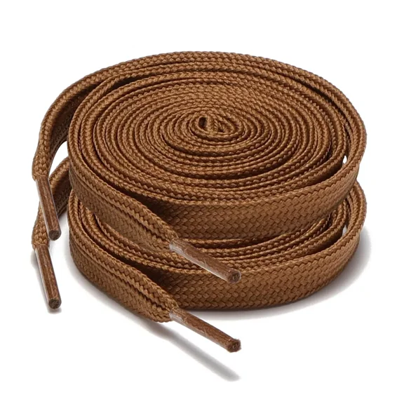 2pair 10mm Wide Double Layer Flat Athletic Shoe Laces Strings for Boots Sneakers