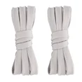 thumbnail image 1 of 2pair Double Layers Flat Shoe Laces Gray for Sneakers Boots Adults Kids 24"-72", 1 of 7