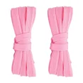 thumbnail image 1 of 2pair Double Layers Flat Shoe Laces Pink for Sneakers Adults Kids 24 to 72 Inch, 1 of 7
