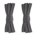 thumbnail image 1 of 2pair Double Layers Flat Shoelaces Deep Gray for Sneakers 36 45 48 54 63 72 Inch, 1 of 7