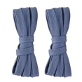thumbnail image 1 of 2pair Double Layers Flat Shoelaces Jean Blue for Sneakers 24 27 36 48 54 63 Inch, 1 of 7
