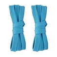 thumbnail image 1 of 2pair Double Layers Flat Shoelaces Lake Blue for Sneakers Adults Kids 24-72 Inch, 1 of 7