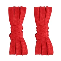 2pair Double Layers Flat Shoelaces Red for Sneakers 24 27 36 45 48 54 63 72 Inch