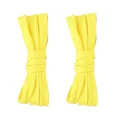 thumbnail image 1 of 2pair Double Layers Flat Shoelaces Yellow for Sneakers Adults Kids 36 45 72 Inch, 1 of 7
