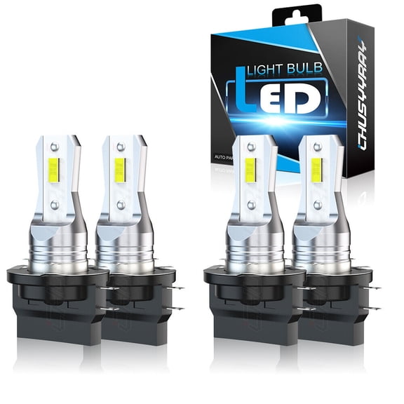 2pair H11b LED Headlight bulbs H11B Low Beam Ice Blue 8000K For Kia Rondo 2007-2012 Pack of 4