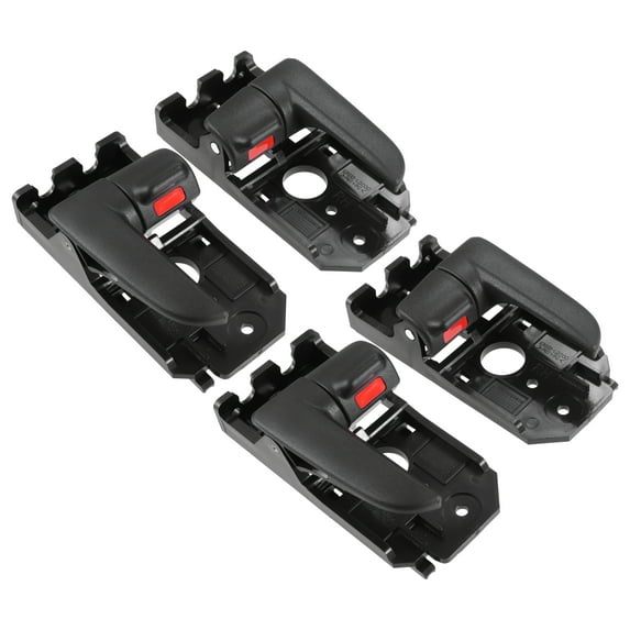 Unique Bargains 2 pair Left Right Black Interior Door Handle Fit for Kia Spectra 2004-2006 No.826102F000GW/826202F000GW