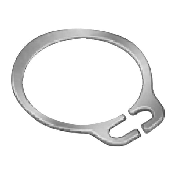2pc - 1/4" (0.250) SAE External Snap Ring, Black Phosphate, in., inch