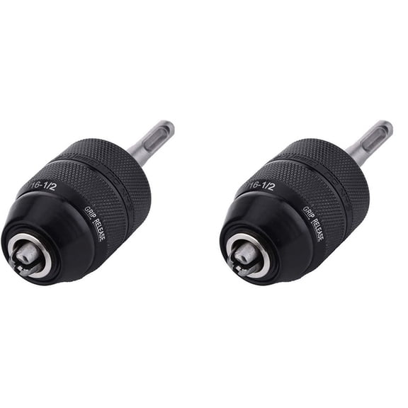 2pc 2-13MM Keyless Drill Chuck with SDS Plus Shank Adaptor,1/2-20UNF Impact Drilling Chuck Change Adapter Converter Tool