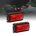 thumbnail image 1 of 2pc 2.5" Red LED Trailer Marker Light Black Bezel DOT FMVSS 108 SAE P2PC, 1 of 8