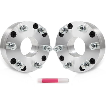 J&J 2-Inch Wheel Adapters – Convert 6x5.5 To 5x4.5 Lug Pattern – Set Of 2 With 10 Lug Nuts