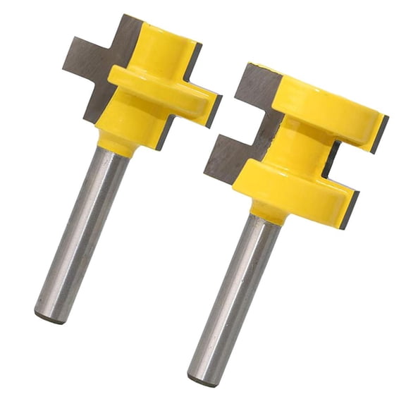2pc 3/4'' 2 Bit and Groove Bit 1/4'' Mortising Tool