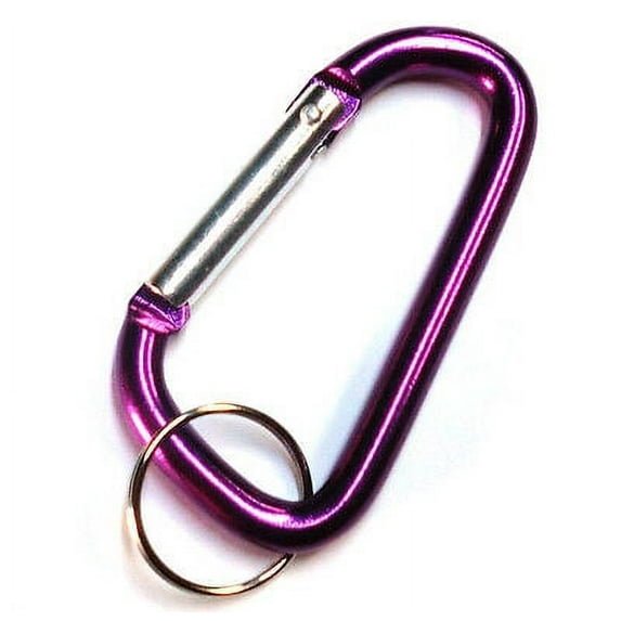 2pc 3" Aluminum Carabiner D-Ring Keychain Locking Spring Belt Clip Snap Hook PP