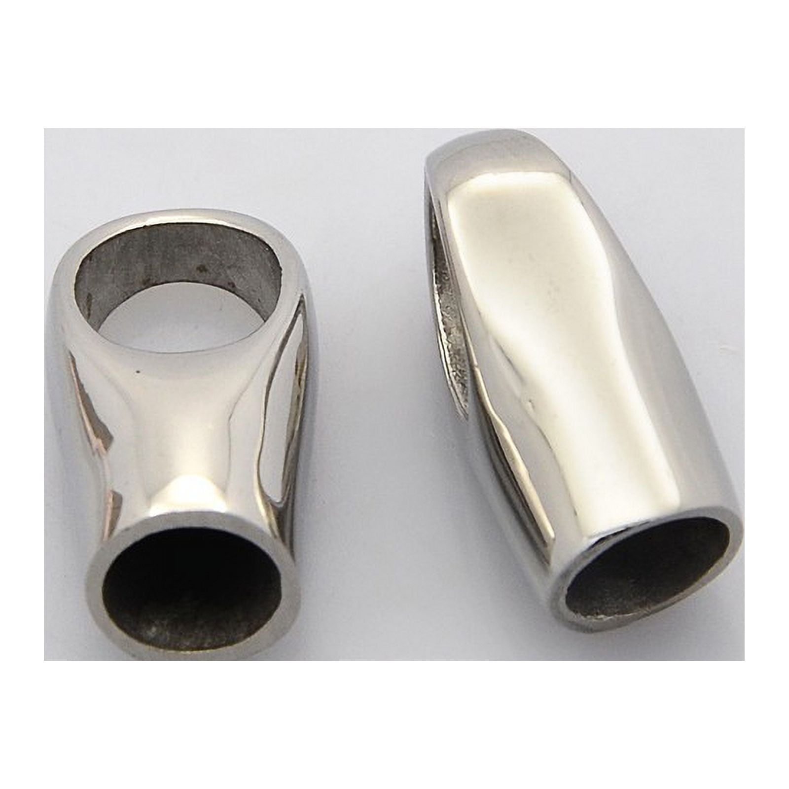 2pc 304 Stainless Steel Cord Ends End Caps Stainless Steel Color