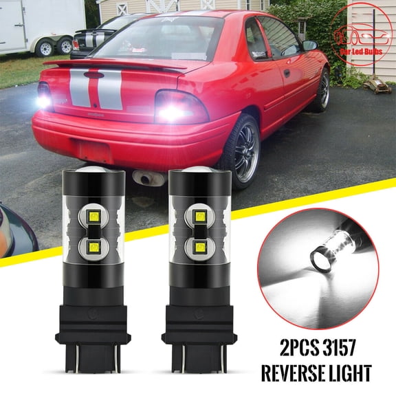 2pc 3157 LED Backup Reverse Light Bulbs 6000K For Saturn Sky 2007 2008 2009 2010
