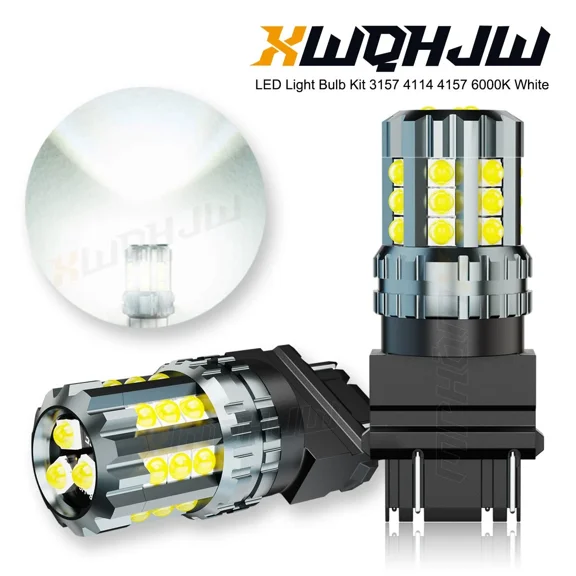 2pc 3157 LED Backup Reverse Light Bulbs 6000K For Saturn Sky 2007 2008 2009 2010