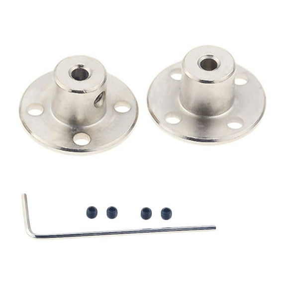 2pc 3mm/3.17mm/4mm/5mm/6mm/6.35mm/7mm/8mm/10mm/11mm/12mm/14mm Rigid Flange Coupling Motor Guide Shaft Coupler Motor Connector