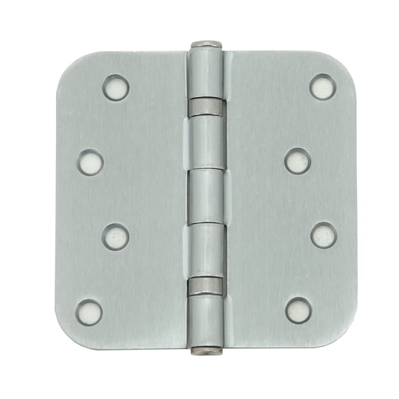 2pc 4" Hinge Set 5/8" Radius Satin Nickel Finish