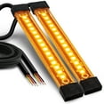 thumbnail image 1 of 2pc 5" Amber LED Motorcycle Running & Turn Signal Tail Light Strip Kit for Bikes, 1 of 8