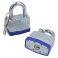 thumbnail image 1 of 2pc 50mm Keyed Alike Padlock Laminated Steel Padlocks Shed Gate Lock TE152, 1 of 6