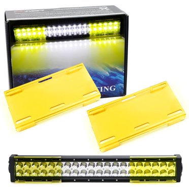 Xprite Amber Clip-On Lens Cover For 8 Inch E1/E2 Series LED Light Bars