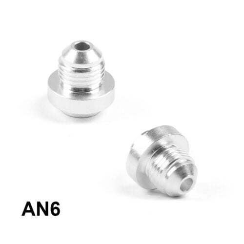 2pc -6AN Aluminum Weld On Bung Nut Valve Cover Catch Can for HONDA ACURA B16 B18