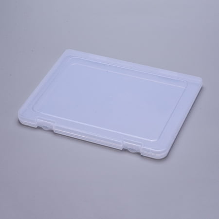 2pc A4 Plastic File Boxes Clear 30.4x23.3x1.95cm