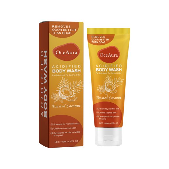 2pc Acidified Body Wash Deep Cleansing Removes Body Odor Moisturizing Shower Gel 100ml