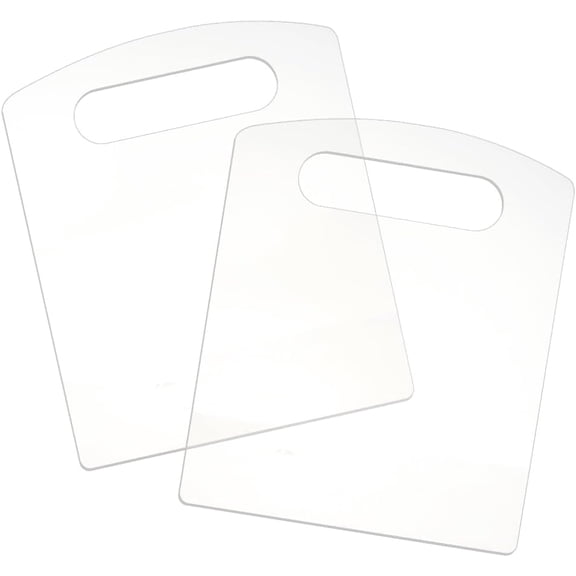 2pc Acrylic Laundry Folding Board for Clothes Rectangle Clear 300x251x3mm