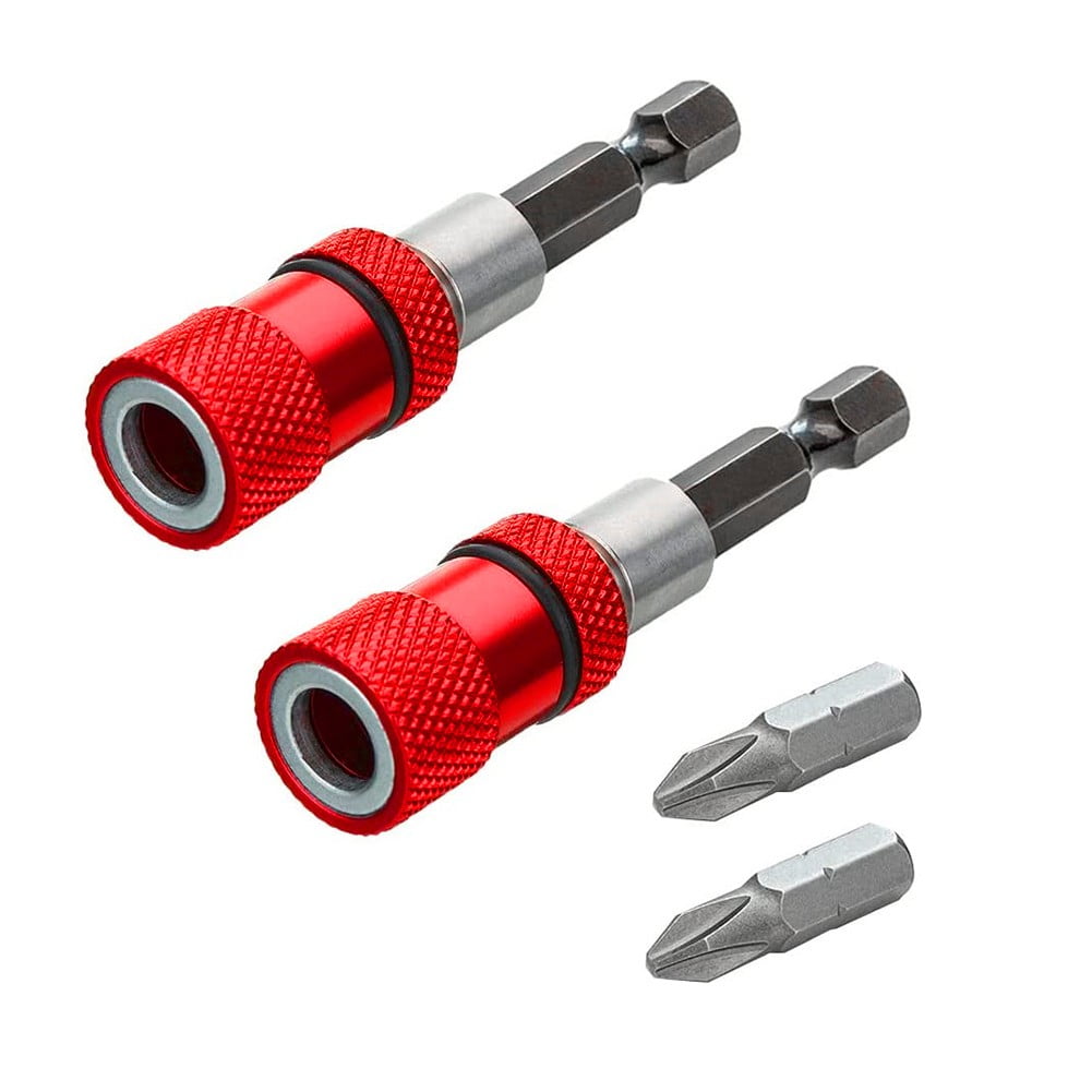 2pc Adjustable Screw Depth Screwdriver Bit Holder with 2pc PH2 Screw