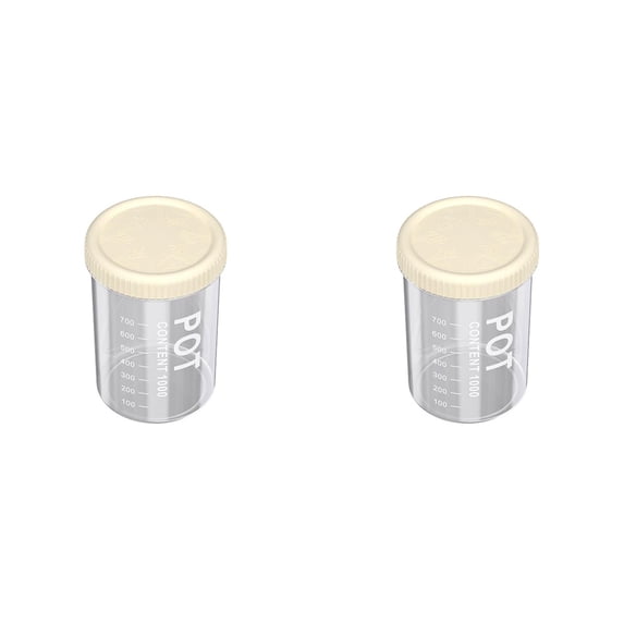 2pc Airtight Food Storage Containers with Lids, Round Kitchen Pantry Organization and Storage, Plastic Scale Food Canisters for Cereal, Flour, Sugar, Dry Food