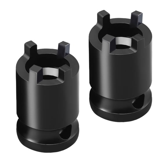2Pieces Angles Grinder Socket Wrench 1/2Inch Adapter 4Pin Spanner for Cordlessly Impacts Power Equipment Accessories