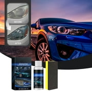 2pc Automotive Headlight Lens Restorer Headlight Restoration Kit Head Light Cleaner Car Repair Fluid 20ml