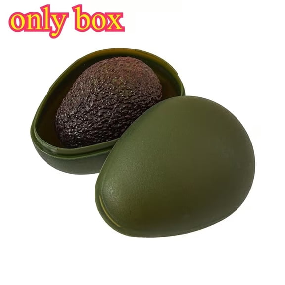 2pc Avocado Storage Box for Fruits Veggies, Plastic Container with Snap-On Lids, Freezer Safe
