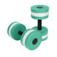 2pc Barbells Exercise Dumbbells Hand Water Dumbbells Eva Dumbbells Floating On Water Circular