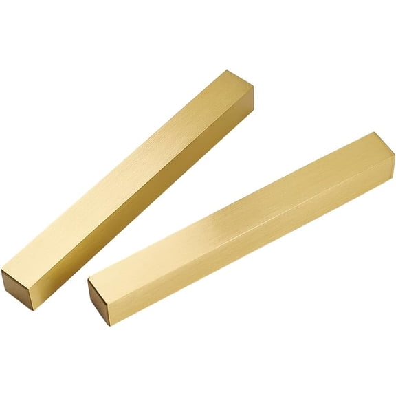 2pc Brass Paper Weight for Painting Calligraphy Supplies Raw(Unplated) 12x1.4x1.4cm