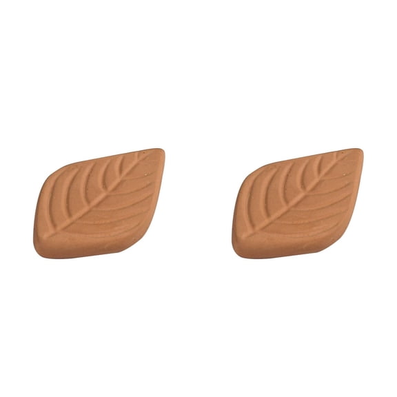 2pc Brown Sugar Keeper Saver – Reusable Leaf Clay Humidity Control Storage for Brown Sugar, Marshmallows, and More – Compact Kitchen Food Container (50 x 34mm),terra cotta brown sugar saver