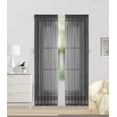 thumbnail image 1 of 2pc CHARCOAL Solid Sheer Voile Window Curtain Set, Two (2) Rod Pocket Panels 55"W x 84"L (Each), 1 of 1