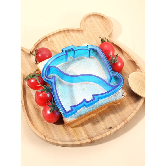 2pc Cartoon Dinosaur Shaped Sandwich Cutter, Simple PS Bread Cutter For Baking