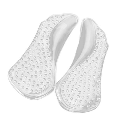 2pc Clear Non-Slip Arch Pads Massage Shoe Pain Fatigue Relief