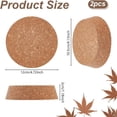 thumbnail image 1 of 2pc Cork Bottle Stoppers Bottle Tampions BurlyWood 120x30.5mm, 1 of 9