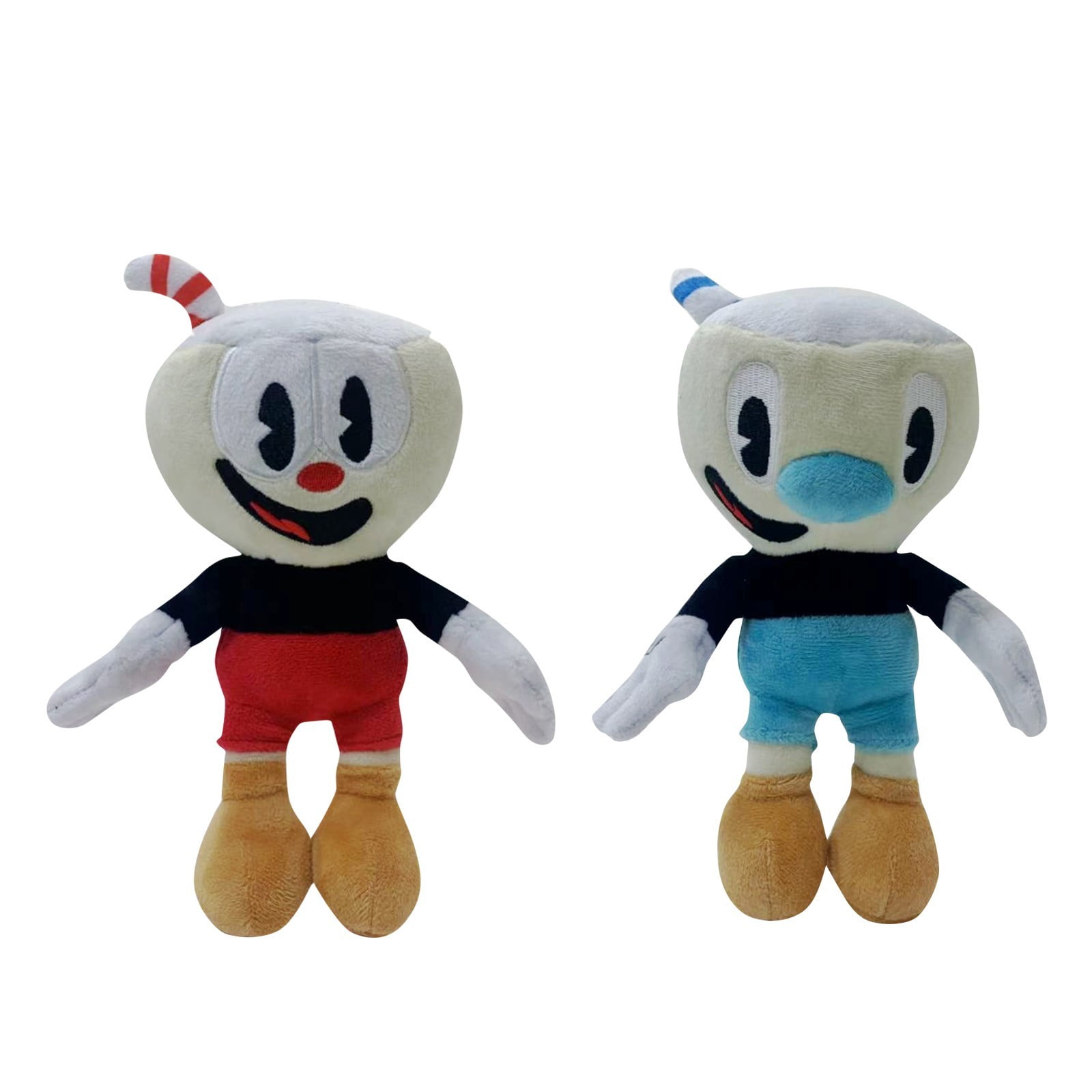 2pc Cuphead and Mugman Plush Toy Set Soft and Cuddly Collectible ...