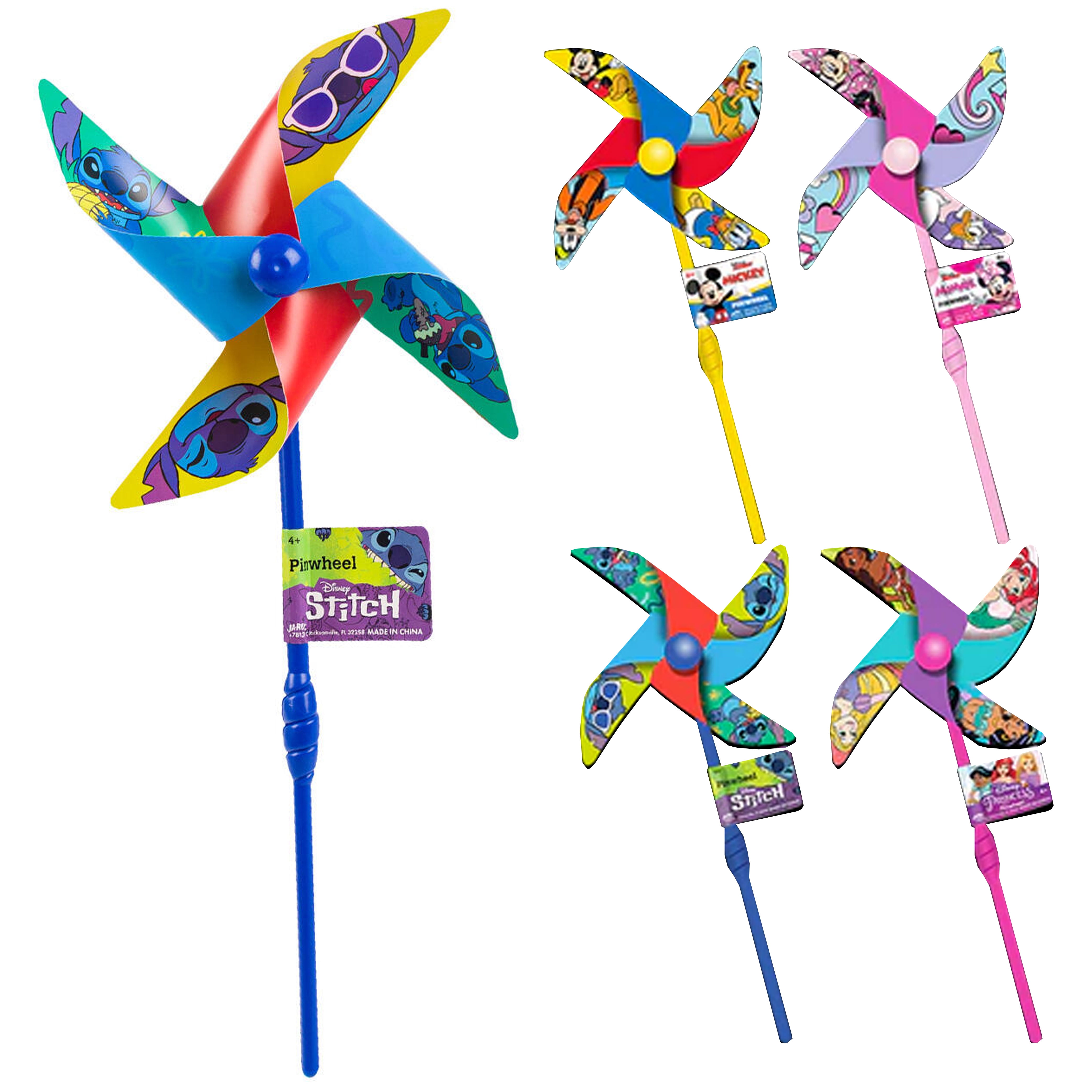 2pc Disney Character Pinwheels Yard Windmill Flower Spinner Outdoor ...