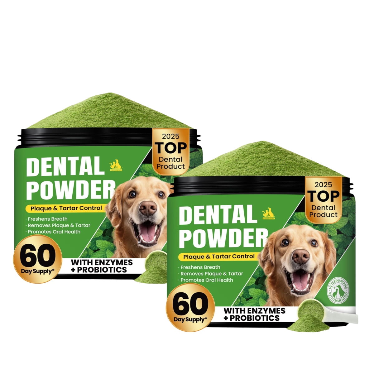 2pc Dog Teeth Cleaning Powder, Dog Dental Powder and Cats