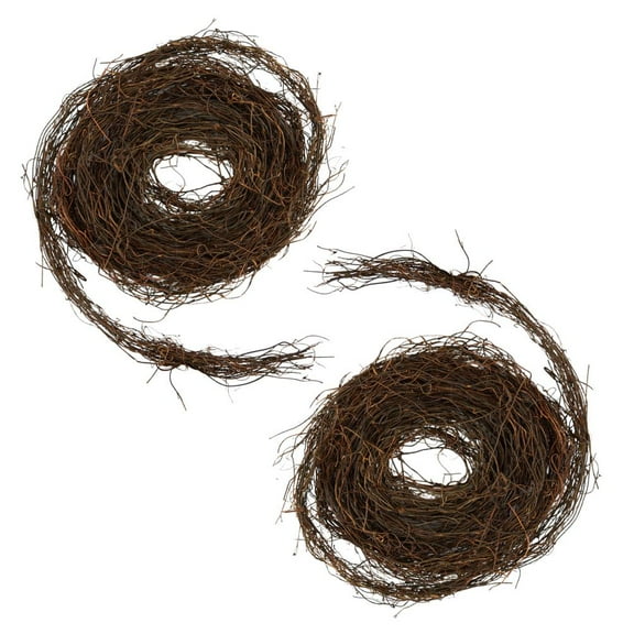 2pc Dried Brown Rattan Twig Vine Garlands - for Fall Decor - Factory Direct Craft